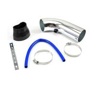 D'admission D'air Kit De Tuyaux D'admission D'air Turbo 3 Pouces 76 Mm Universel Pour Moteur Compresseur Turbine Voiture Filtre Capot Tuyau En Aluminium tuyau d'admission d'air(Argent)