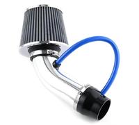 D'admission D'air Système D'admission D'air Froid Universel Pour Voiture Course 76 Mm Kit Tube D'induction Turbo En Aluminium Avec Entrée Filtre À Air Conique tuyau d'admission d'air(Argent)