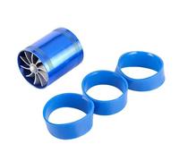 D'Admission D'Air Tuyau Chargeur À Double Turbine Voiture Turbo Diamètre 65-74mm Prise D'air Ventilateur Économiseur Carburant Compresseur Adapté Au Tuyau D'admission D'air Tuyau D'Admission