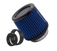 D'Admission D'Air Tuyau Filtre À Air Sport Haut Débit 2,5" 3" 3,5" 4" Universel Pour Admission D'air 63 Mm 76 Mm 80 Mm 89 Mm 101 Mm Pour Voitures De Course(101mm-Blue)