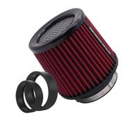 D'Admission D'Air Tuyau Filtre À Air Sport Haut Débit 2,5" 3" 3,5" 4" Universel Pour Admission D'air 63 Mm 76 Mm 80 Mm 89 Mm 101 Mm Pour Voitures De Course(101mm-Red)