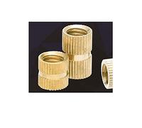 Dado per iniezione di Rame, inserto in Rame, Parte incassata in Rame, inserto in Rame, dado zigrinato-M4*10 * 5