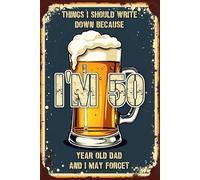Dad's 50th Birthday: Untitled Beer Themed Password Book in Alphabetical Order | Funny 50th Birthday Gifts For Men