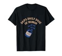 Dads Daily Dose of Humour Dad Blagues Spilling Bubbles T-Shirt
