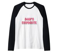 Dad's Favorite Funny Christmas Gag Child Father Blank Manche Raglan