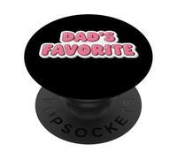 Dad's Favorite Funny Christmas Gag Child Father Blank PopSockets PopGrip Adhésif