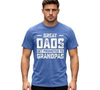 Dads Get Promoted To Grandpa Opa to be T-shirt à rayures pour femme Rouge Influence drôle Papa drôle avec grand-père Humour Pull pour homme