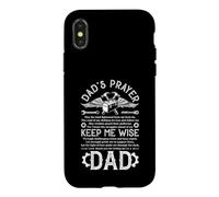Dad's Prayer Keep Me Wise Vintage Father's Day Family Dad Coque pour iPhone X/XS