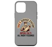 Dad's Service Station All Night Feedings Fatherhood Coque pour iPhone 12 Mini