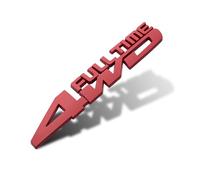 DADYM Emblème Autocollant 3D en Métal pour Voiture pour Nissan Kicks Navara Nv200 Serena 350Z 370Z, Emblème Badge Decals, Accessoires de Style de Automobiles,A-Red