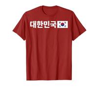 Daehan Minguk Corée du Sud Texte et Drapeau T-Shirt