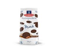 Daelmans Mini Stroopwafels au Chocolat, Sachet 200 g, Diamètre 4,5 cm, Snack Classique Hollandais pour le Café