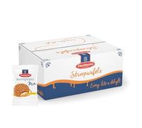 Daelmans Stroopwafels au Chocolat Jumbo - 12 paquets de 2 gaufres emballées individuellement - Authentique biscuit hollandais avec caramel au beurre et vanille Bourbo, sans additifs artificiels