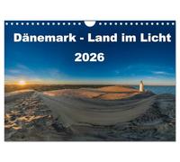 Dänemark - Land im Licht (Wandkalender 2026 DIN A4 quer), CALVENDO Monatskalender: Erleben Sie die traumhaften Lichtstimmung an den wunderschönsten Orten Dänemarks