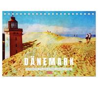Dänemark - Schönheiten Jütlands in feinen Aquarellfarben (Tischkalender 2026 DIN A5 quer), CALVENDO Monatskalender: Eine farbliche Nordseereise entlang der Küste Jütlands in Dänemark