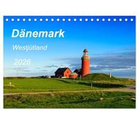 Dänemark Westjütland (Tischkalender 2026 DIN A5 quer), CALVENDO Monatskalender: An Westjütlands Nordseeküste gibt es endlose Strände, nette Städtchen, ... viele Fotomotive für einen schönen Kalender.