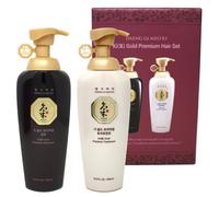 Daeng Gi Meo Ri- Ki Gold Premium Shampoo + Treatment Set, Effectively Moisture To Dry And Rough Hair, No Artificial Color