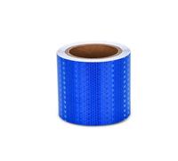 DAEOIBHJR Bande Reflechissante Autocollante, 10m x 10cm Autocollant Reflechissant d'avertissement, Ruban Catadioptre Sécurité Adhesif, pour Vélo, Voiture, Casque, Poussette, Moto,Bleu