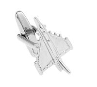 Daesar Boutons de Manchette Double Bouton de Manchette Homme en Argent Boutons de Manchette Avion Bouton Manchette Argent