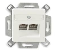 Daetwyler Dätwyler IT Infra Boîte de connexion Cat.6A CSA Plus 2/8 RAL9010 435060 Quantité:1