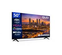 Daewoo 50VB56QV Smart TV 50 Pouces QLED 4K UHD, HDR10, Dolby Audio, Bluetooth, HDMI 2.1, Design sans Cadre (Frameless), Fonctions d'accessibilité, Gamme 2026