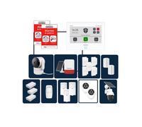 Daewoo - Alarme maison sans fil avec écran tactile 7'' AM353 - 1 caméra extérieure autonome et 1 intérieure