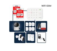 Daewoo - Alarme Maison Wifi & GSM Sans Fil Vigilia VIG504+ - Kit Complet avec 3 Caméras intérieure / 2 x Extérieure autonomes