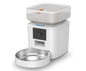 Daewoo D-QQ039-2L gamelle et abreuvoir pour chiens et chats Acrylonitrile-Butadiène-Styrène (ABS), Acier inoxydable Blanc Universel Distributeur automatique pour animaux de compagnie