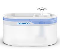 Daewoo D-WF116 gamelle et abreuvoir pour chiens et chats Acrylonitrile-Butadiène-Styrène (ABS), Silicone Bleu, Blanc Universel Fontaine à eau automatique pour animaux de compagnie