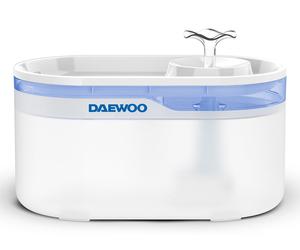 Daewoo D-WF116 gamelle et abreuvoir pour chiens et chats Acrylonitrile-Butadiène-Styrène (ABS), Silicone Bleu, Blanc Universel Fontaine à eau automatique pour animaux de compagnie