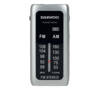 Daewoo DW1129 Radio portable Analogique Noir, Argent