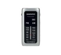 Daewoo DW1129 Radio Portátil Mini Plata
