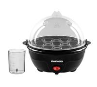 Daewoo Essentials Chauffe-œufs pour œufs durs, 7 portions, indicateur d'œufs mous, moyens et durs, signal prêt, facile à nettoyer et design compact