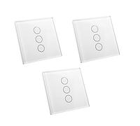 Daewoo IVR501WP3 Kit de 3 Interrupteurs Volets Roulants Connectés Wifi | Contrôle sur l'application & manuellement | Programmations horaires | Compatibles avec Alexa & l'Assistant Google