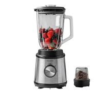 Daewoo - Mixeur et gingembre avec lames en acier inoxydable, verseuse de 1500 ml pour smoothies et soupes et moulin de 100 g pour café et épices avec serrure de sécurité et pieds antidérapants