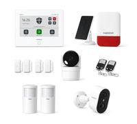 Daewoo Pack Alarme AM901L WiFi/GSM Centrale Tactile 7'' - Kit 12 pièces avec détecteurs compatibles Animaux -10kg, caméra intérieure Vie privée, Camera Exterieur, sans abonnement, App Daewoo