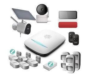 DAEWOO Pack Alarme PA541Z - Système d'alarme Full 4G & Zigbee, Compatible Animaux, Qualité Professionnelle, Contrôle à Distance, 12 Accessoires, Sirène solaire, 1 Caméras intérieur - 1 Caméra Autonome