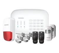 Daewoo Pack Home | Alarme Maison sans Fil WiFi GSM Connectée avec Sirène extérieure | Compatible avec Amazon Alexa, l’Assistant Google