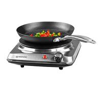 Daewoo Plaque chauffante électrique simple - Plaque chauffante portable de 1500 W avec anneau de chauffage solide, idéale pour les étudiants, les caravanes, le camping, les maisons de vacances et les