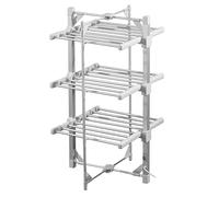 Daewoo Séchoir à Linge Chauffant Pliable à 3 Niveaux avec Housse - Séchoir électrique Compact et Peu encombrant pour Un séchage Rapide et économe en énergie du Linge intérieur
