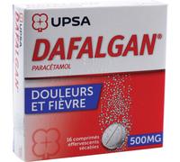 Dafalgan 500mg Paracétamol Douleurs Et Fièvre 16 Comprimés Effervescents Sécables