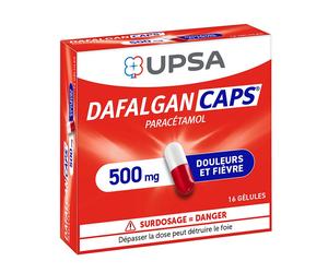 DAFALGAN CAPS 500mg - Gélules Capsule(S) 16 pc(s)