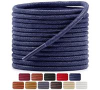 Dafannis 2 Paire Lacets Cirés Ronds pour Chaussures Habillées, Lacets pour Chaussures de Ville, Habillées, Remplacement Lacets, Épaisseur 2,5 mm, Lacets Business,Boot Bottines Lacets