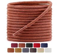 Dafannis 2 Paire Lacets Cirés Ronds pour Chaussures Habillées, Lacets pour Chaussures de Ville, Habillées, Remplacement Lacets, Épaisseur 2,5 mm, Lacets Business,Boot Bottines Lacets