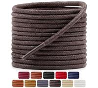 Dafannis 2 Paire Lacets Cirés Ronds pour Chaussures Habillées, Lacets pour Chaussures de Ville, Habillées, Remplacement Lacets, Épaisseur 2,5 mm, Lacets Business,Boot Bottines Lacets