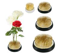 Dafencar 4 Pièces Kenzan, Support de Tige Fleurs, Flower Frog, Kenzan Grenouilles, Décoration de Fleur Fixe Outil, Kenzan Ikebana Convient aux Jardins Ffleuristes Florale Salons Salons Thé Bureaux