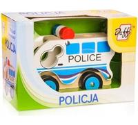 DAFFI Voiture en bois avec pneus Police D-102 41028
