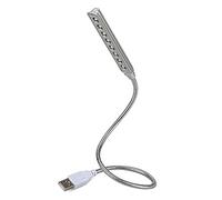 Daffodil ULT05 - Lampe LED USB Flexible Puissante avec 8 DEL/se branche sur le port USB de votre PC ou Mac pour en éclairer le clavier et l'écran - Pas besoin de piles, éclaire arrière TV