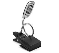 Daffodil ULT300 - Lampe à pince Flexible Noire LED Pile Secteur USB - Pour Bureau, Lit, Travail, Lecture, Clavier, Table, Livre, Ecran d’ordinateur, Pupitre - 28 ampoules & 3 modes d’éclairage