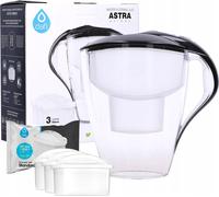 DAFI ASTRA 3l carafe filtrante manuelle noire + 3x Dafi Unimax filtres